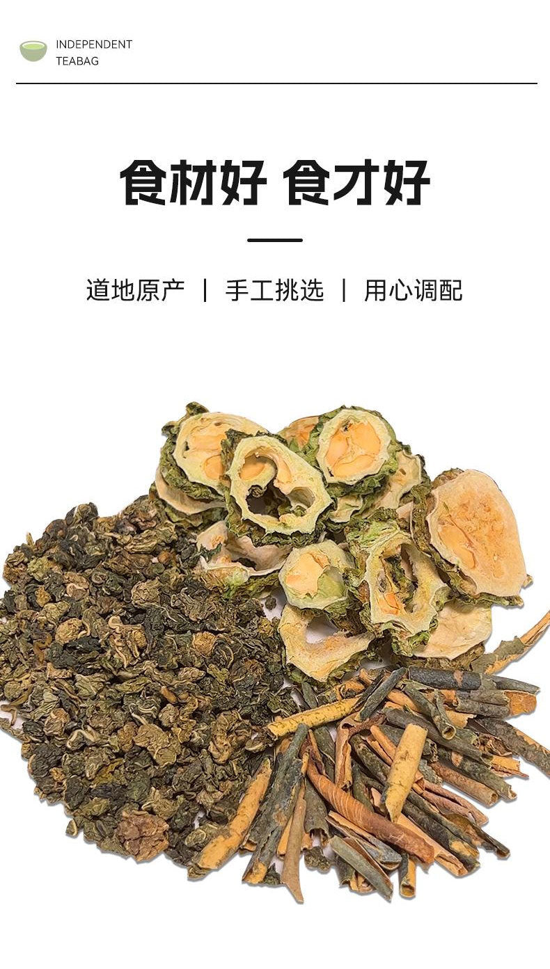 Mulberry Leaf Bitter Melon Winter Melon Peel Herbal Tea Support Blood Sugar