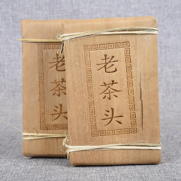 Puerh Tea Old Tea Head Golden Bud Brick Tea 250g Cooked Brick 10 Years