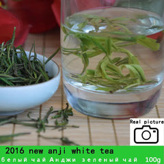 HelloYoung New Organic White Tea Super Anji baicha needle Tea for Health Care Tea 100g