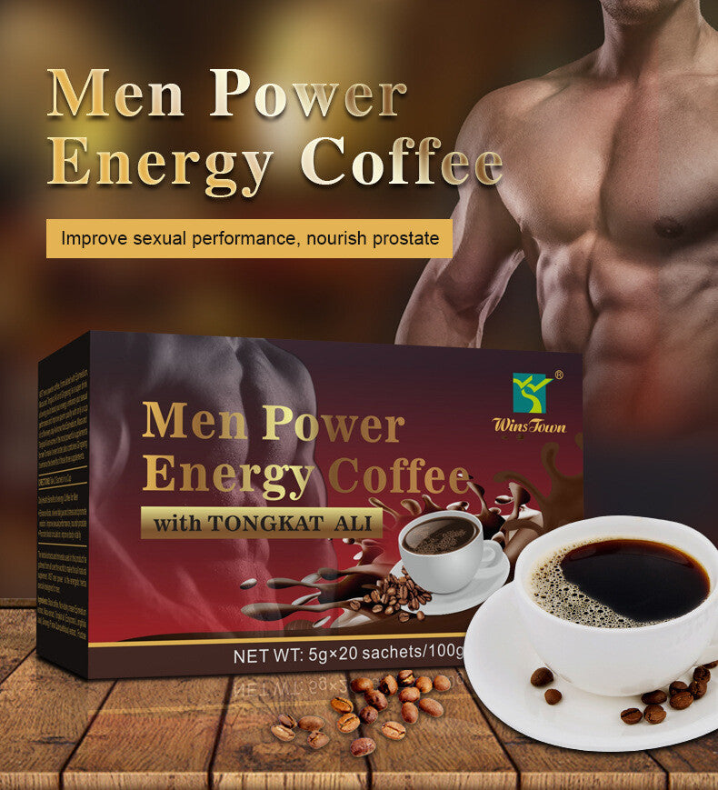 100g Energy Coffee – Boosting Blend for Vitality & Stamina Winstown Men's Power