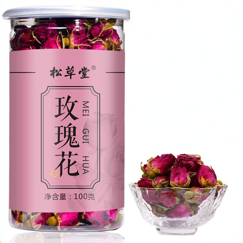 100g Canned Organic Healthy Herbal Flower Tea Rose Tea Ping Yin Mei Gui Cha Tea