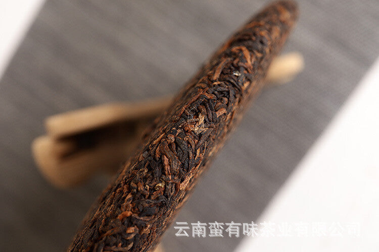 357g Aged Puerh Ripe Tea Menghai Golden Bud Tea , Yunnan Puerh Tea