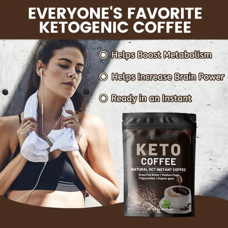 100g Fitness Instant Solid Drink Ketogenic Black Coffee