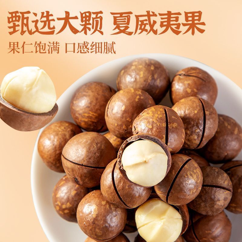 New Macadamia Nuts | Milk Flavor, Large Size, With Shell Opener, Snack