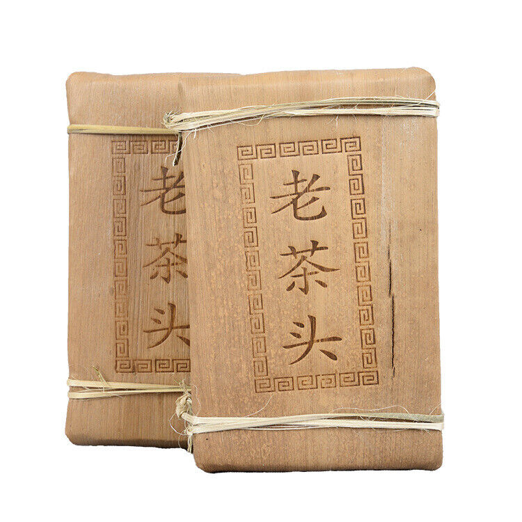 Puerh Tea Old Tea Head Golden Bud Brick Tea 250g Cooked Brick 10 Years