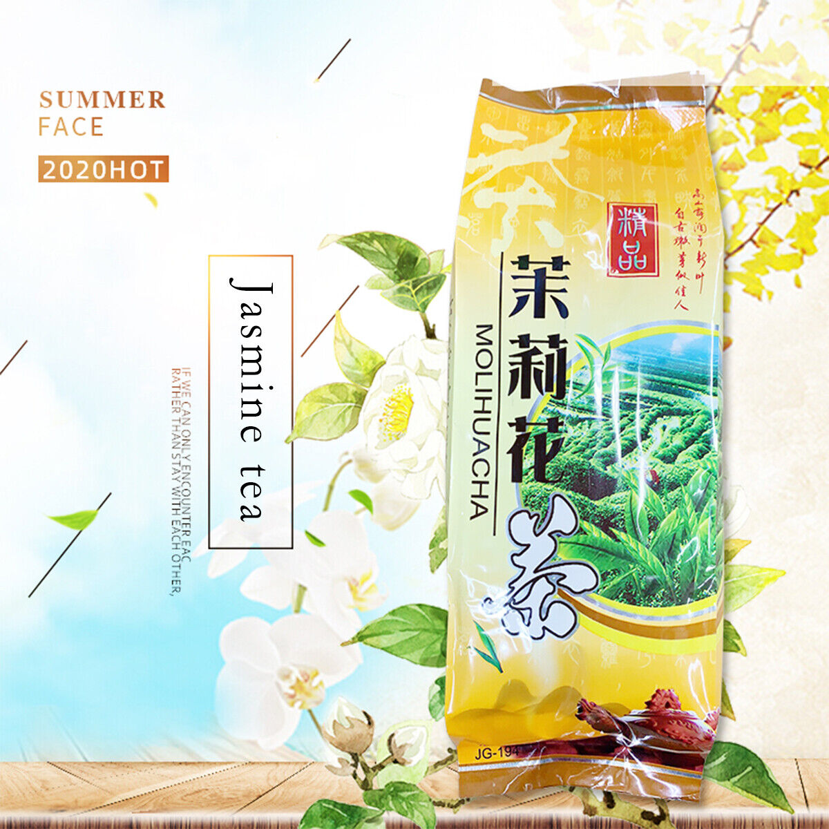 Chinese Jasmine Tea250g Freshest Organic Food China Green Tea Organic Flower Tea