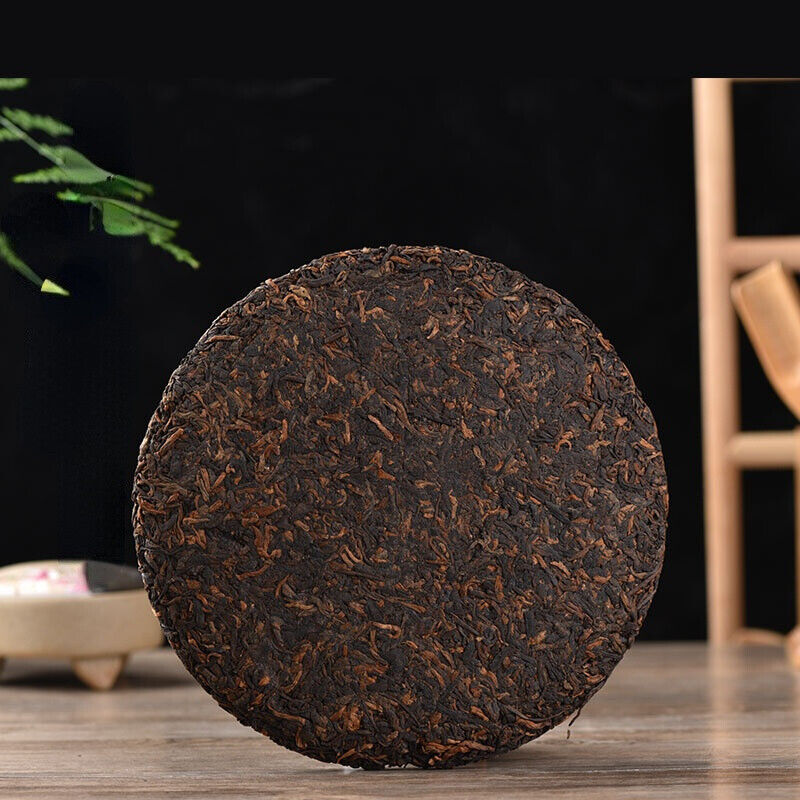 357g/12.59oz  Puerh Black Tea Healthy Drink Natural Big  Pu-Erh Ripe Tea Cake