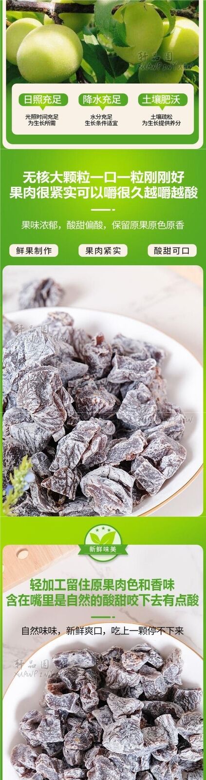 Pitted Preserved Plums Sweet Sour Snacks Classic Flavor