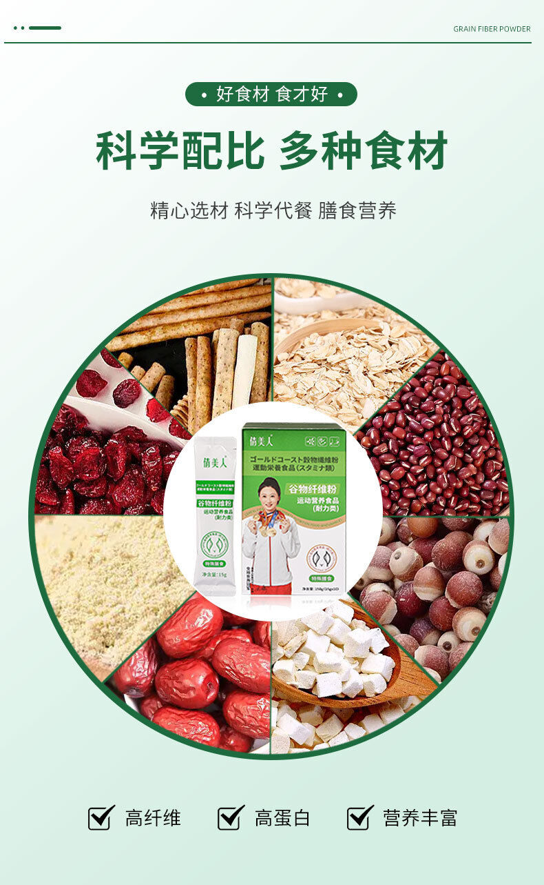 Fortified Nutrients Grain Fiber Powder Meal Exercise Meal Replacement Satiety
