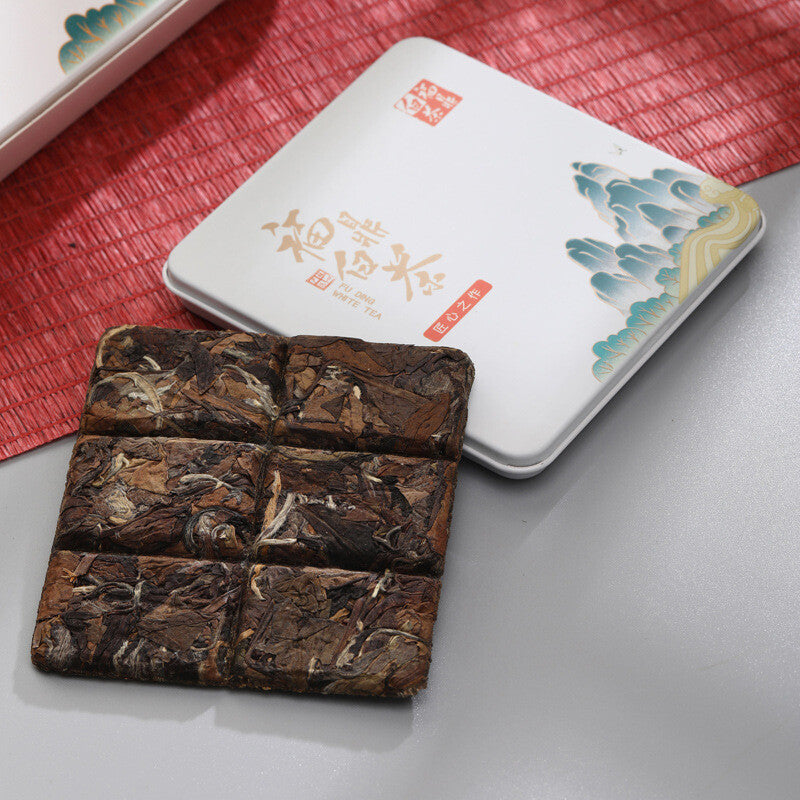 Fuding White Tea Small Square 2018 Shou Mei Old White Tea One 6 Small Boxes