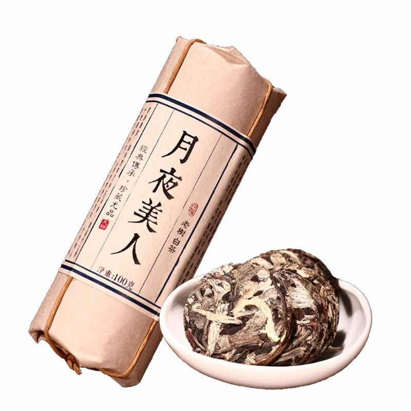 HelloYoung 100g White Tea Yunnan White Peony Tea Cakes High Quality Moonlight Chinese Tea