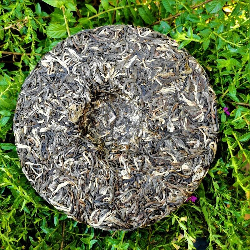 357g/12.59oz India Mansong Pu'er Tea Cake Organic Green Tea Healthy Drink
