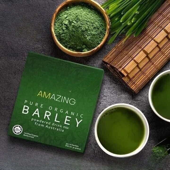 5 BOXES Pure Organic Barley Powdered Drink Mix - FREE SHIPPING