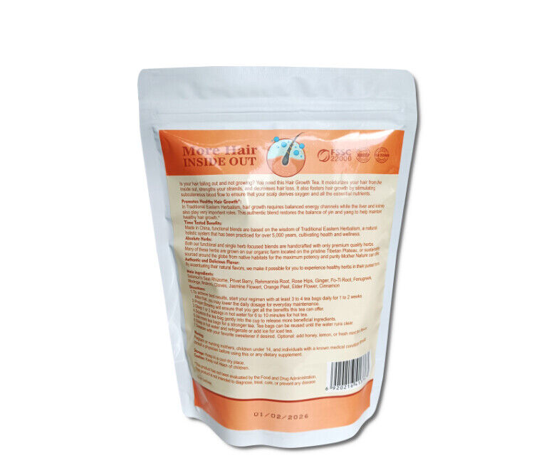 Fast Hair Growth Treatment Tea Follicle Regrowth Herbal Care for All Hair Types