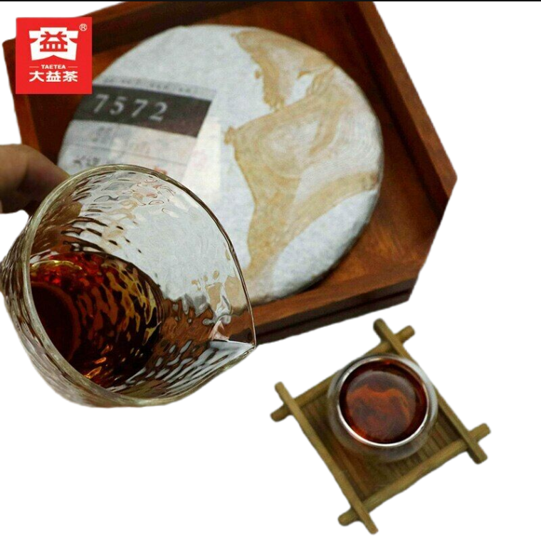 HelloYoung 100% Authentic Ripe Puerh Tea Health Care 357g TAETEA Dayi 7572 Shu Puer Chinese