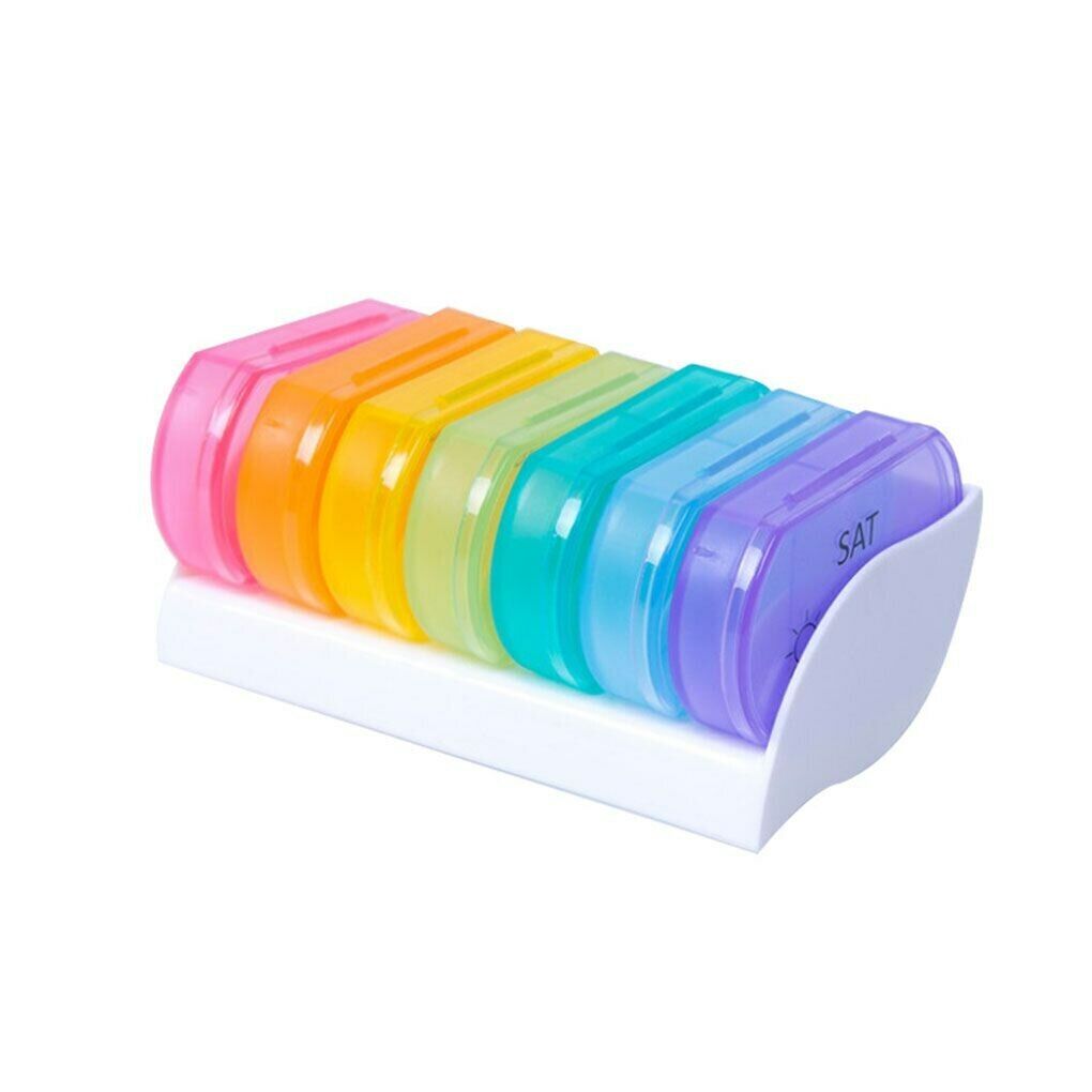 7 Days Top Pill Holder Storage Organizer Plastic Holder Handy Travel Pill Case