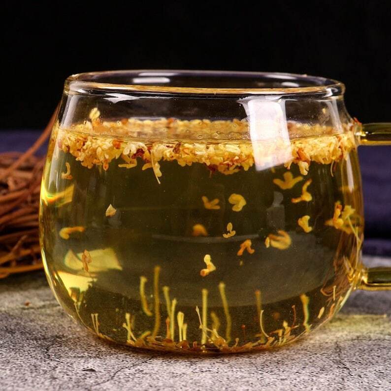 Wild Dried Osmanthus Flower Tea, Osmanthus Fragrans Tea, Sweet Olive, Gui Hua