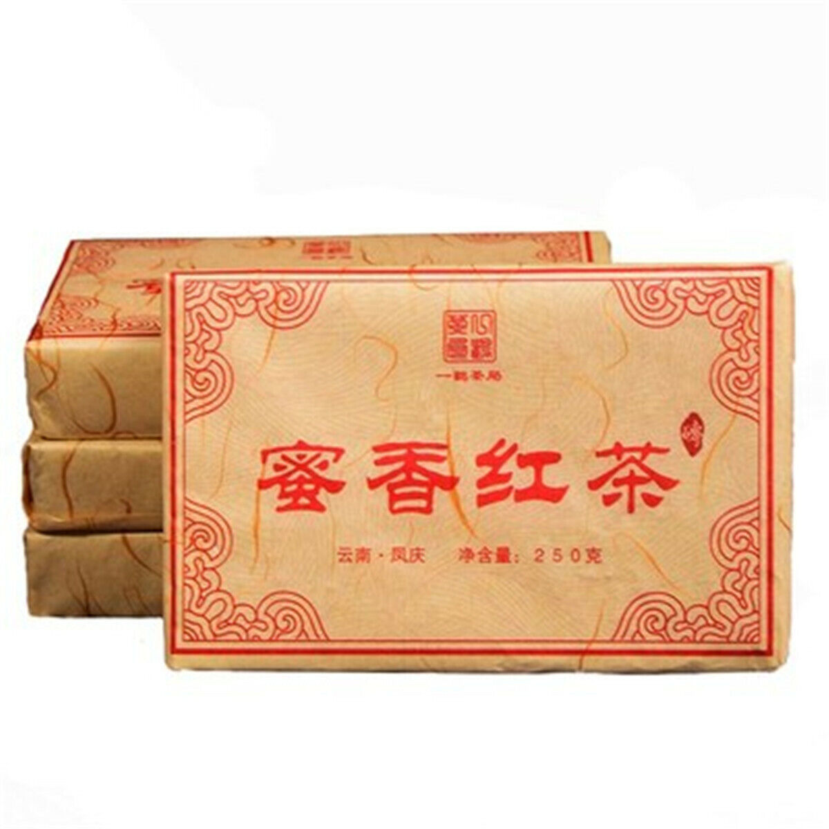 HelloYoung Fengqing Dianhong Compressed Tea Authentic Yunnan DianHong Black Tea Brick 250g