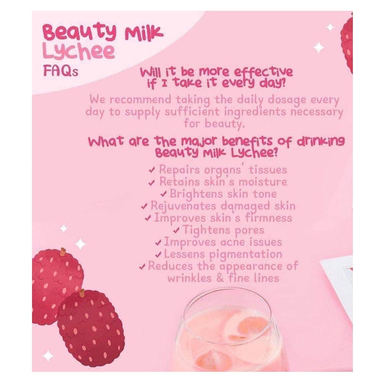 Beauty Milk Powder Strawberry Powder Instant Collagen Drink 180g/bag