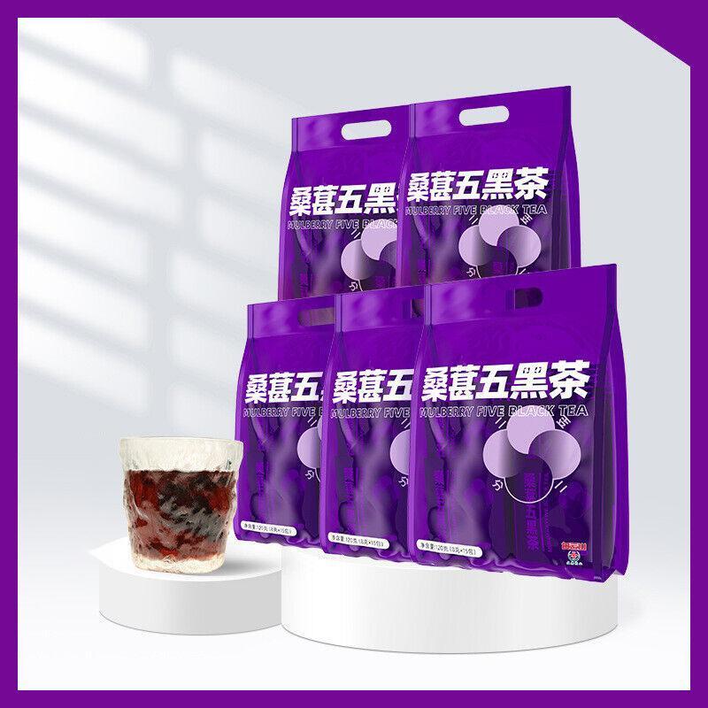 Black Sesame Black Bean Black Wolfberry Health Tea Mulberry Black Tea Yuefa Tea