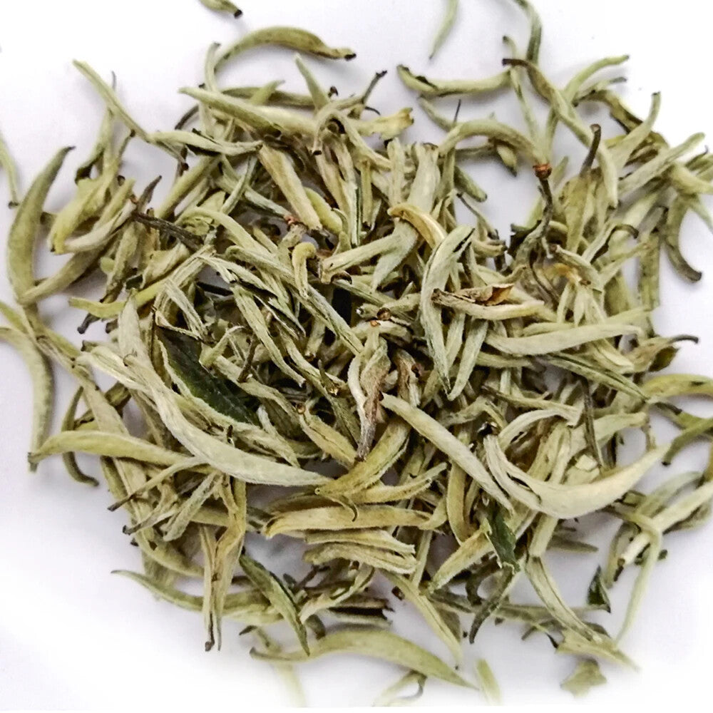 Free Sample Top Quality Organic White Tea Silver Needle Tea Bag Gift Box Loose