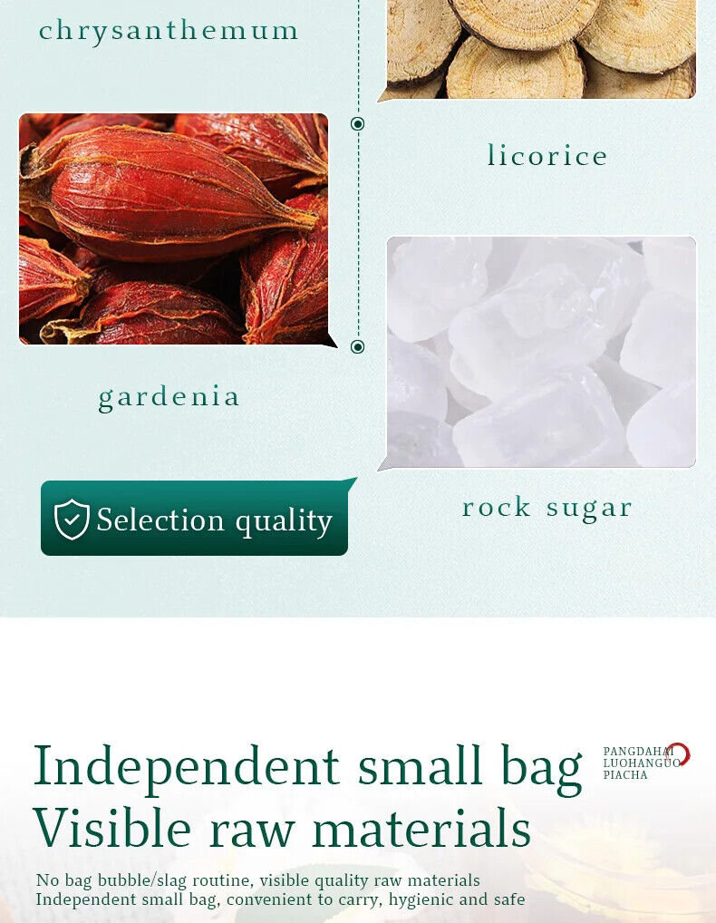 Scaphigerum Siraitia Grosvenorii Chrysanthemum Tea Herb Tea Bag 100g/3.52oz