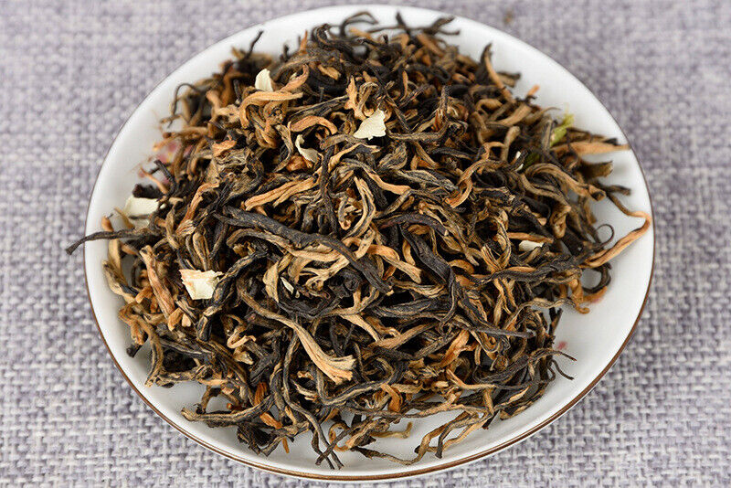 HelloYoung Yunnan Tea Jasmine Dian Hong Tea Jasmine Mao Feng Dian Hong Tea 100g 3.5 Oz