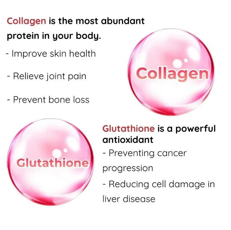 Glutathione Collagen Glow Anti-aging skin Whitening Gummies 60pcs