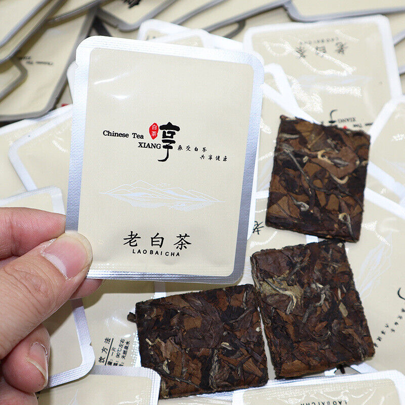 HelloYoung 500g Fuding white tea shoumei cookie tea old white square tea 1 piece 1 bubble