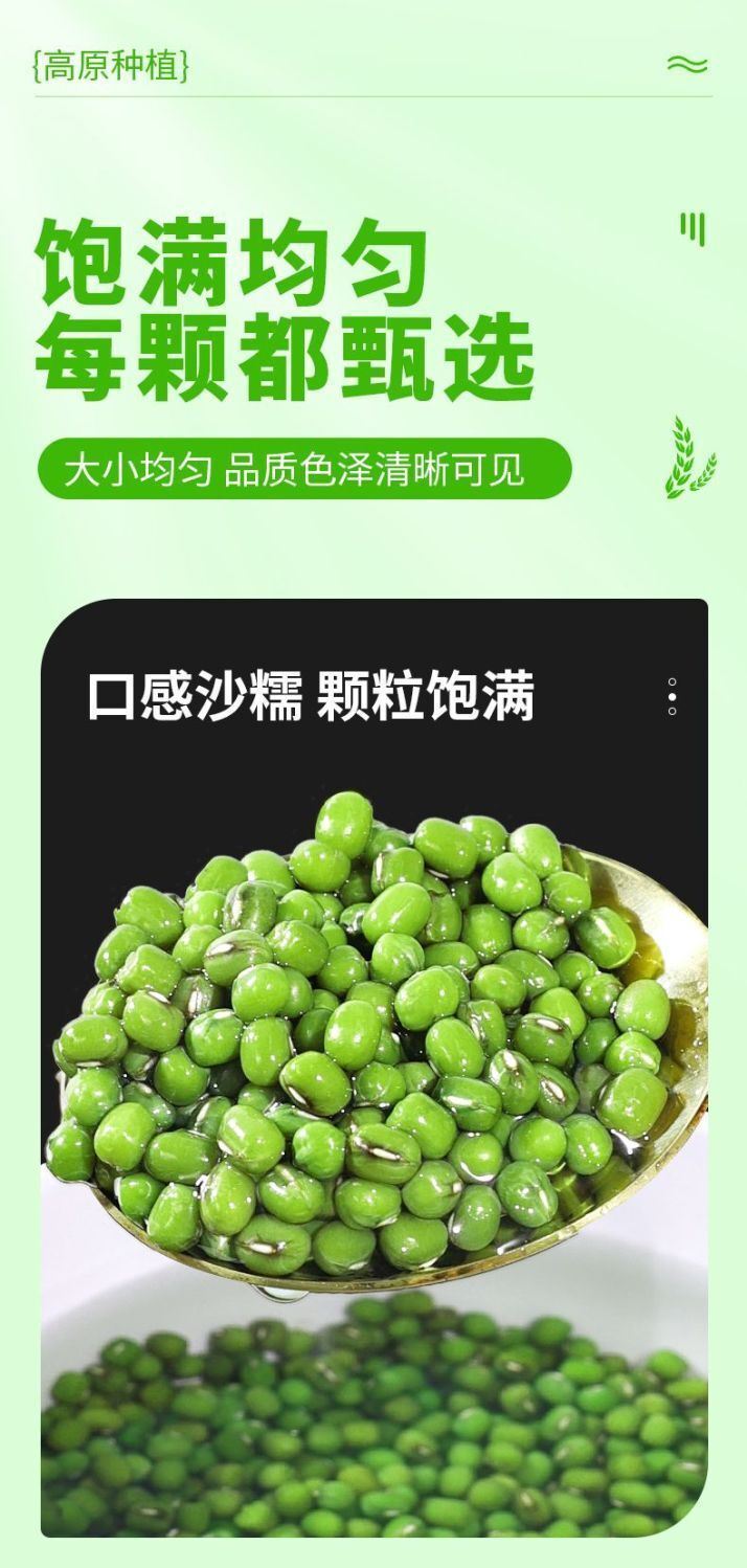 Premium Green Mung Beans - Whole Grain for Soups & Sprouting