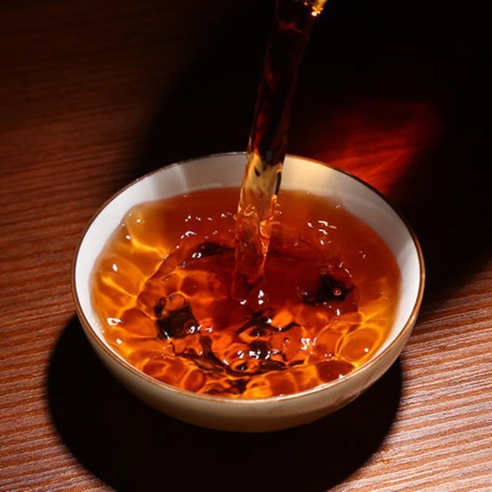 Premium 357g Yunnan Spring Puer Ripe Tea Cake - Cooked Black Tea for Health Care