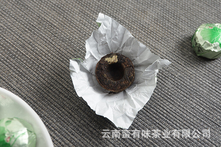 500g Yunnan Ripe Pu'er Tea Lotus Leaf Flavored Ripe Pu'er Mini Tuo Tea