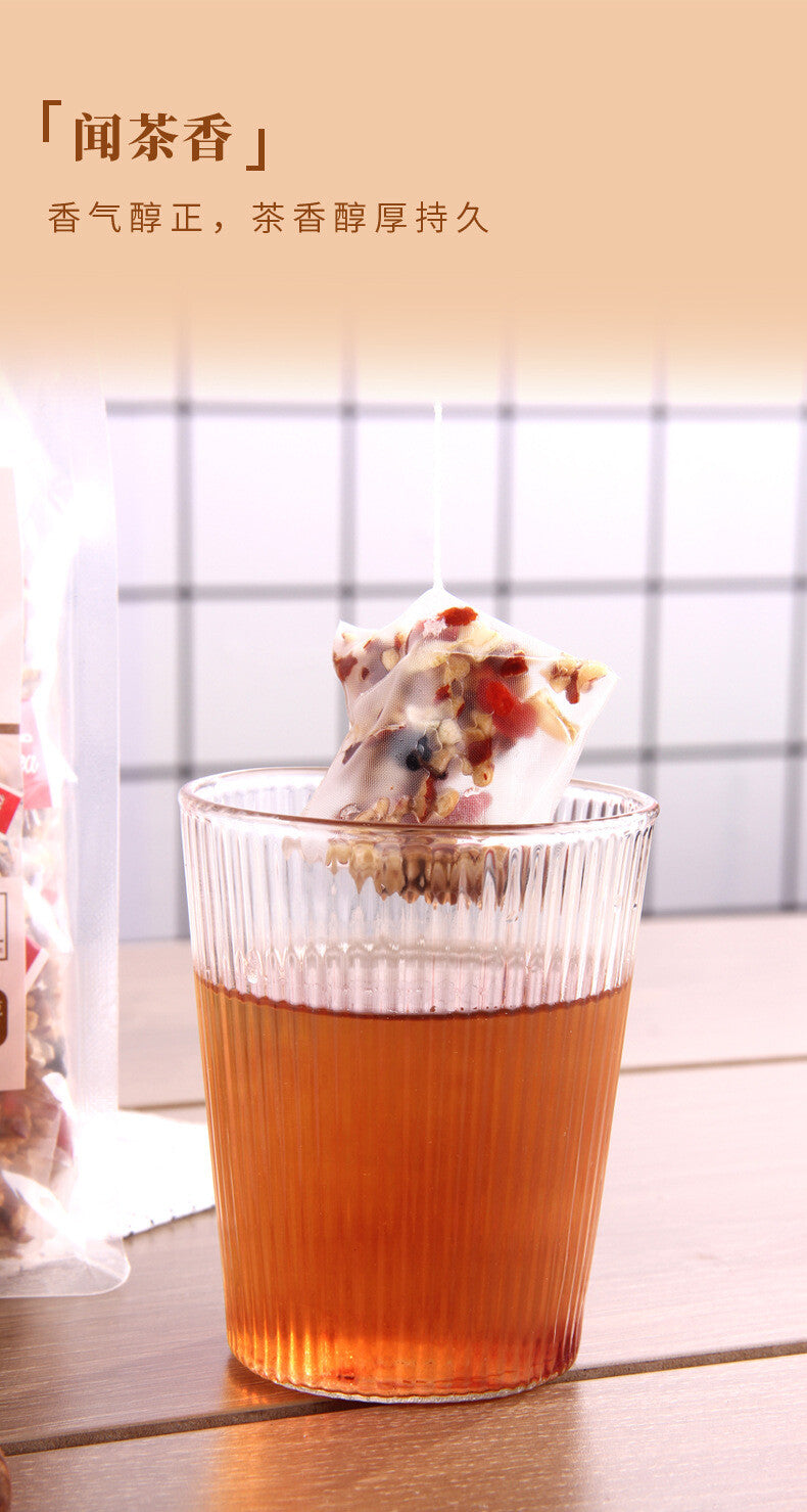 Ginseng Five Treasures Tea with Maca Slices, Mulberry, Goji Berry, Red Dates