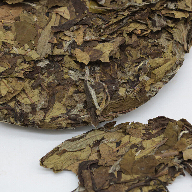 HelloYoung Organic Floral Fragrance Tea 300g Fuding White Tea Cake Shoumei Green Tea