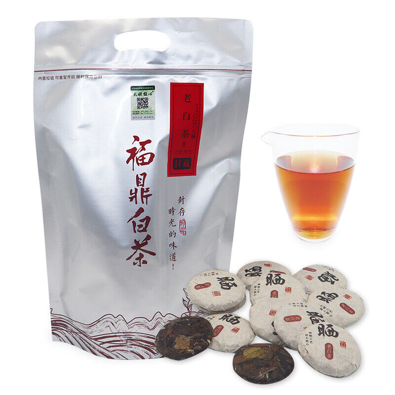 HelloYoung 500G Fuding white tea shoumei gold coin white tea round cake 1 capsule 1 bubble
