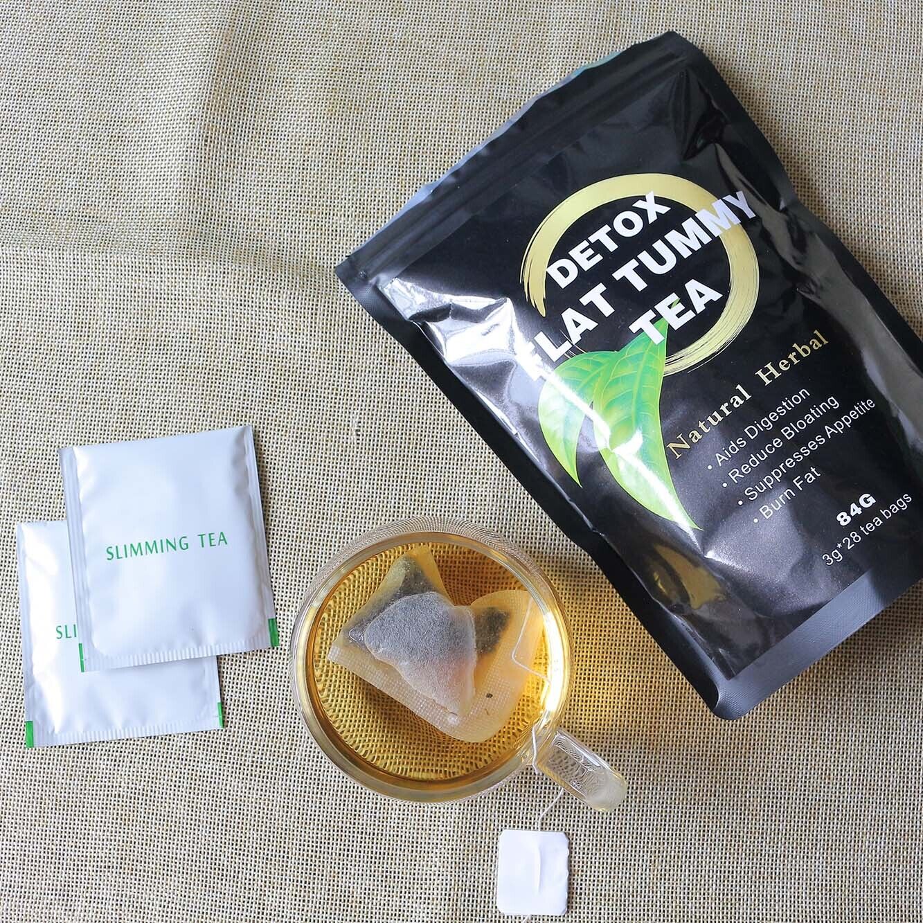 Detox Flat Tummy Tea Bag Natural Organic Herbal Skinny Diet Belly Slimming Tea