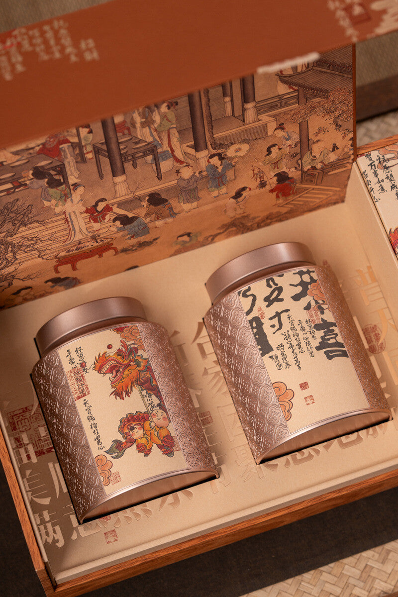 Yunnan Menghai Palace Ripe Tea Xinhui Old Chen Pi Puerh Longzhu Tea 500g