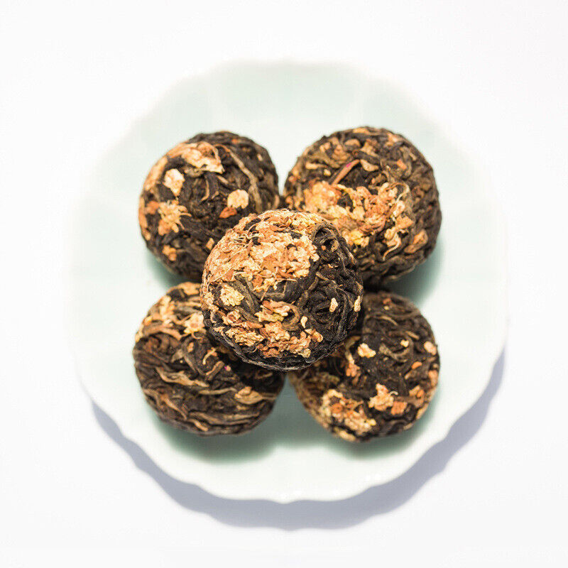 10Pcs Wholesale Mix Dried Flower Black Tea Ball Herbal Blooming Tea