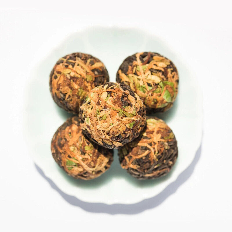 10Pcs Wholesale Mix Dried Flower Black Tea Ball Herbal Blooming Tea