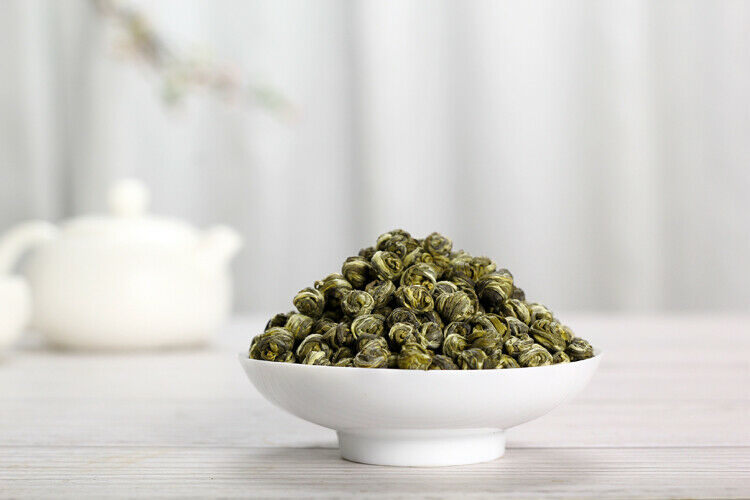 HelloYoung 100% Organic Premium King Grade Jasmine Flower Tea Dragon Pearl China Green Tea