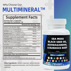 SEA MOSS CAPSULE ALL IN ONE MULTIMINTERAL NATURAL HEALTH CARE