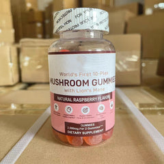 Vegan Custom lion mane mushroom gummius mushroom gummies 60 Capsules