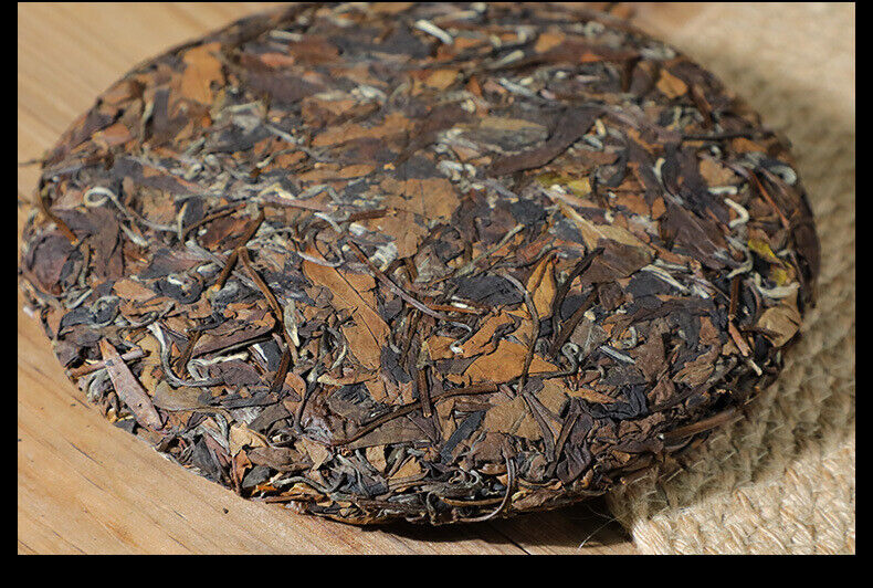 HelloYoung 350g Fuding White Tea Panxi Gongmei Shoumei Gaoshan Sunshine Old White Tea Cake