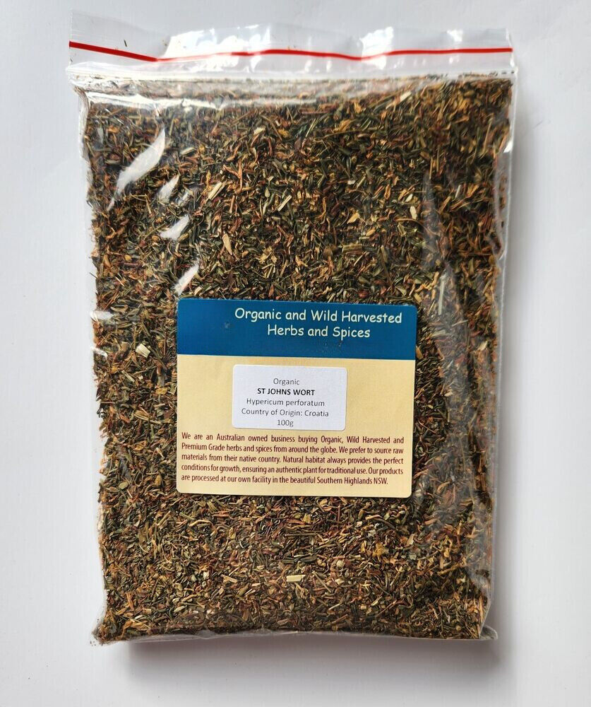 ST JOHNS WORT ORGANIC HERBAL TEA 100g Hypericum perforatum