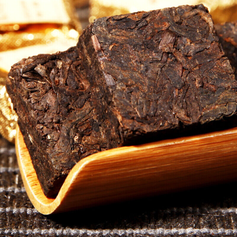 250g/8.8oz Pu-Erh Small Square Brick Pu'er Tea In Iron Box Health Care Black Tea