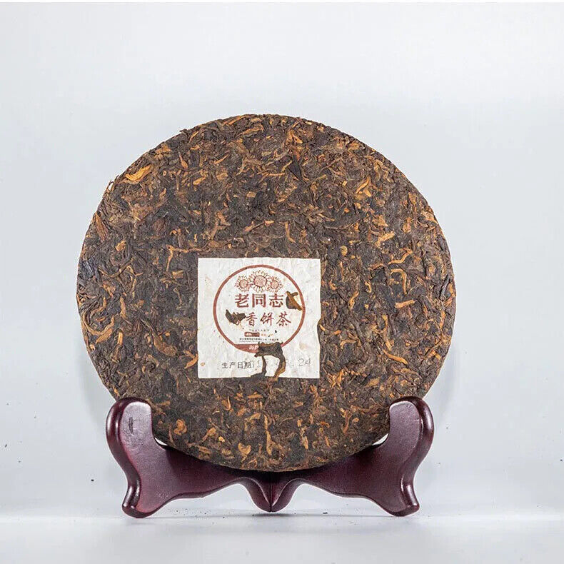 Lao tong zhi brand Yunnan puer tea cake 357 gram shu puerh cha bing good quality