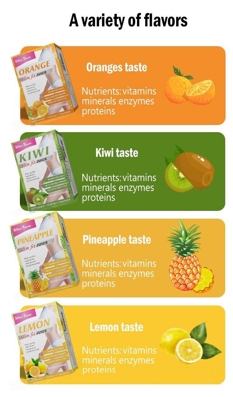 Kiwi Instant Fit Fruchtsaft Flacher Bauch Gewichtsverlust Schönheit Detox Pulver