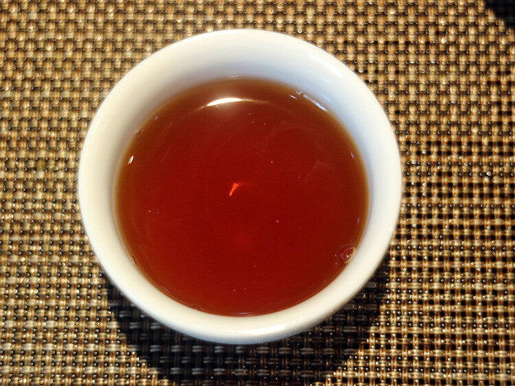 357g Tianmen Mountain High-stem Ancient Tree Ripe Pu'er Tea Fragrant and Mellow