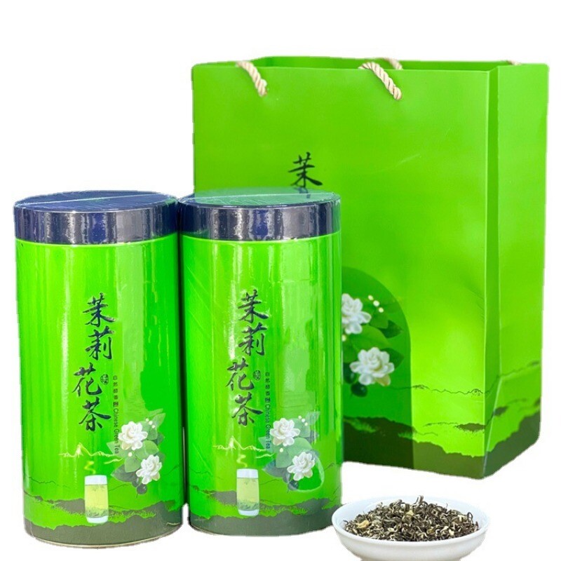 New Tea Jasmine Tea Bulk Tea Strong Aroma Piu Xue Jasmine Green Tea Tin 500g