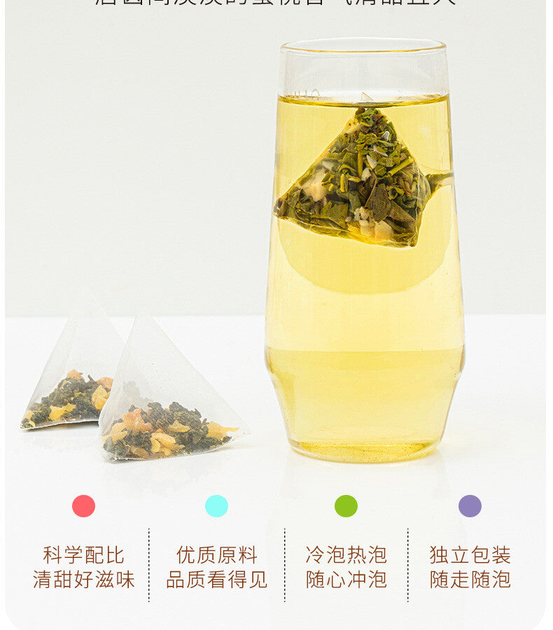 Cold Brew Triangle Tea Bags Blend Peach Oolong Tea White Peach Fruit Tea
